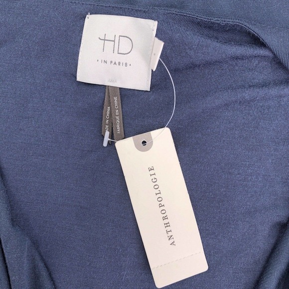 HD in Paris Anthropologie NEW Womens Size Small Draped Brynn Dress Faux Wrap - Picture 6 of 7